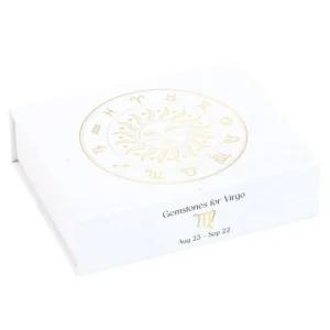 Virgo Crystal Tumblestone Set -neitsyen luonnonkivi lahjapakkaus
