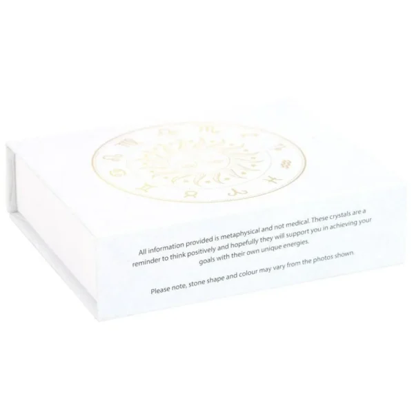 Virgo Crystal Tumblestone Set -neitsyen luonnonkivi lahjapakkaus