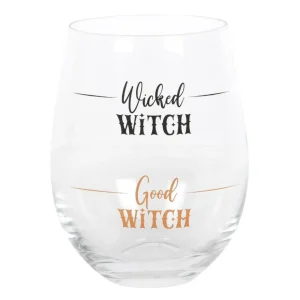 Wicked Witch Wine Glass -viinilasi tekstillä