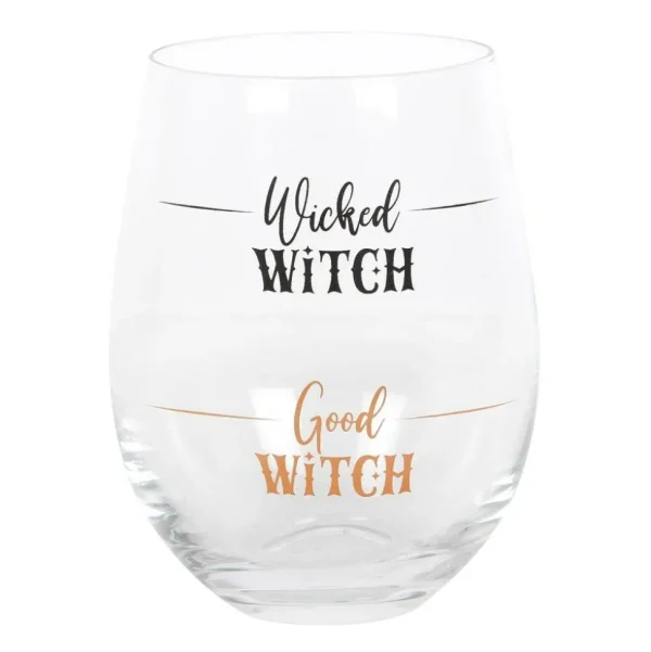 Wicked Witch Wine Glass -viinilasi tekstillä