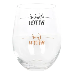 Wicked Witch Wine Glass -viinilasi tekstillä