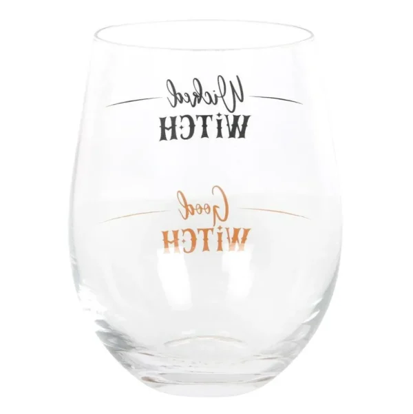 Wicked Witch Wine Glass -viinilasi tekstillä