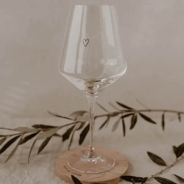 Wine Lover Coaster -puinen lasinalunen