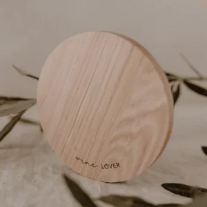 Wine Lover Coaster -puinen lasinalunen